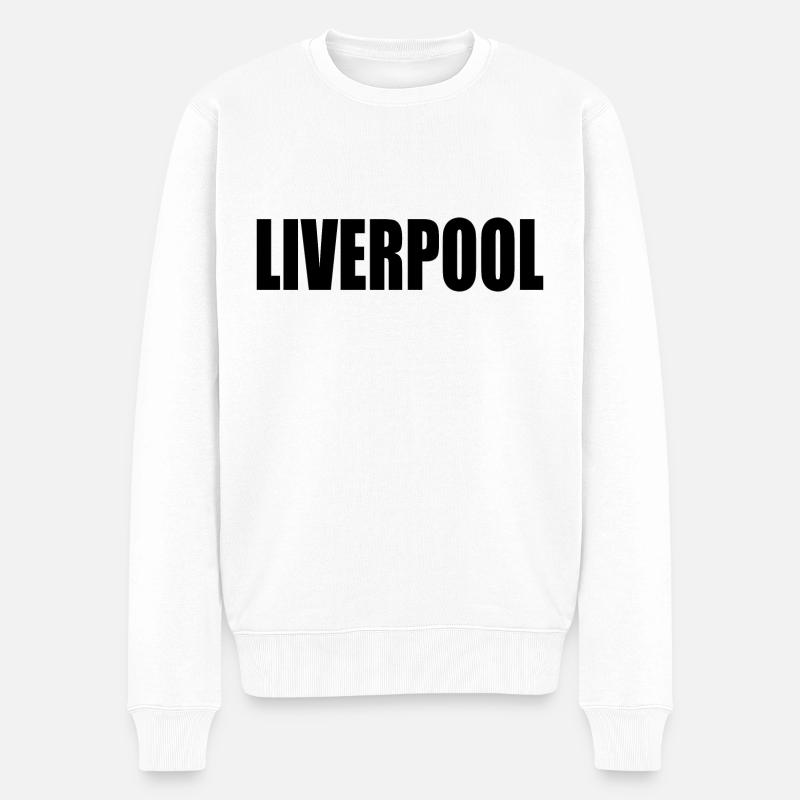 LIVERPOOL - Männer Premium Bio Pullover - Weiß