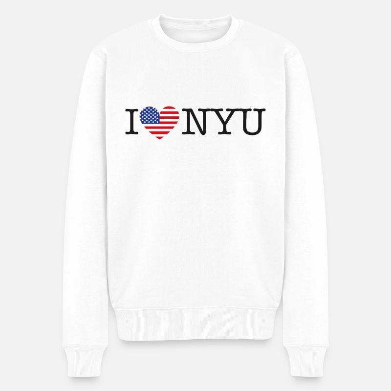 J’adore NYU - Pull Premium bio Homme - blanc