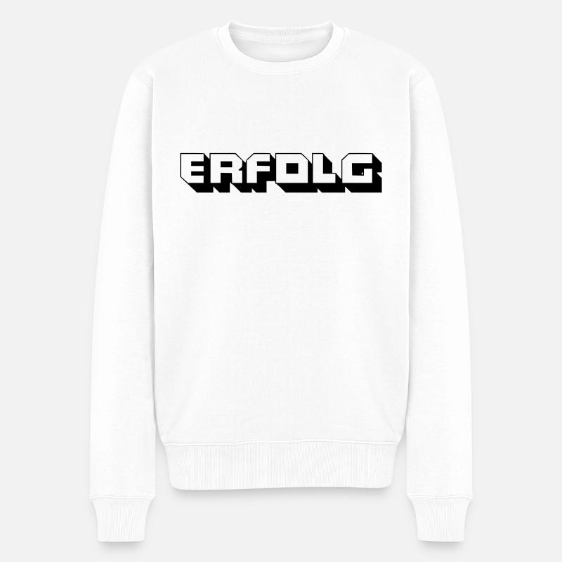 Erfolgsrausch - Männer Premium Bio Pullover - Weiß