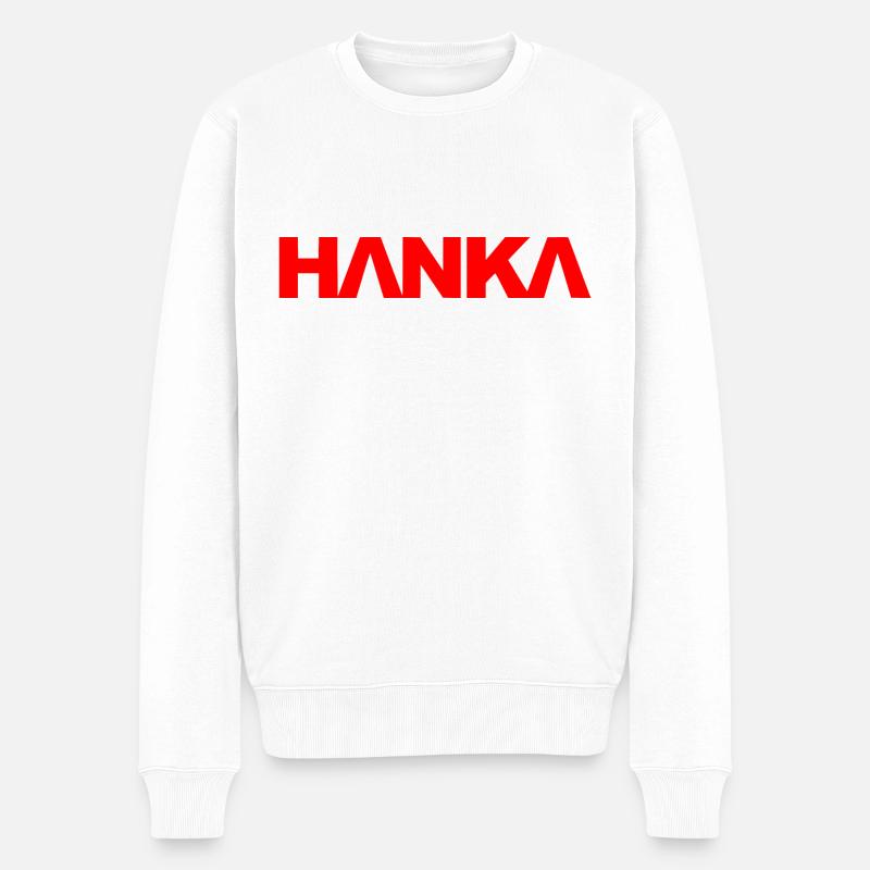 HANKA - Männer Premium Bio Pullover - Weiß