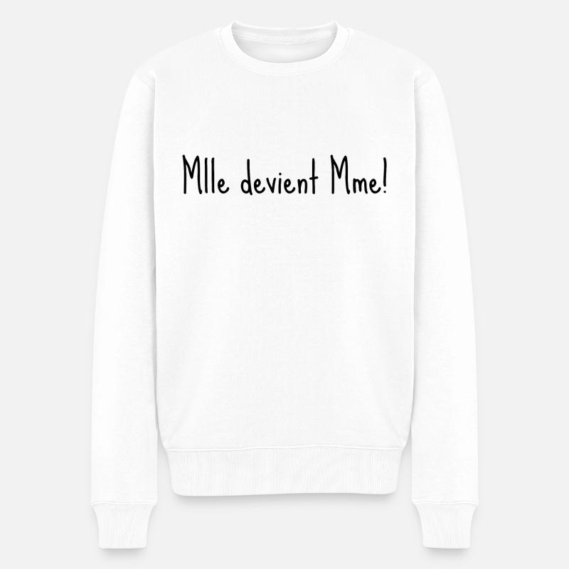Mlle devient mme - Pull Premium bio Homme - blanc