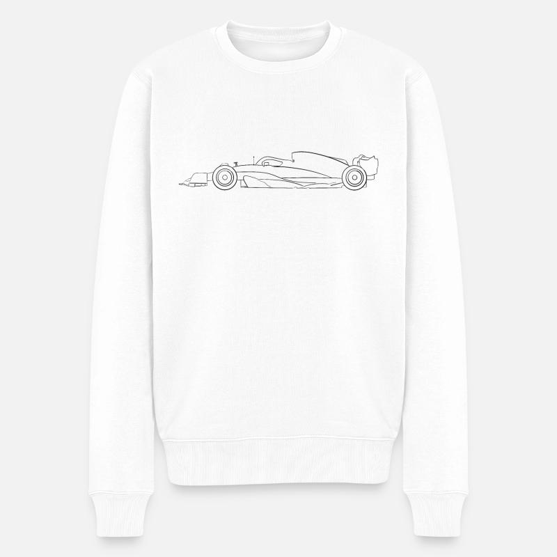 Voiture de course - Pull Premium bio Homme - blanc