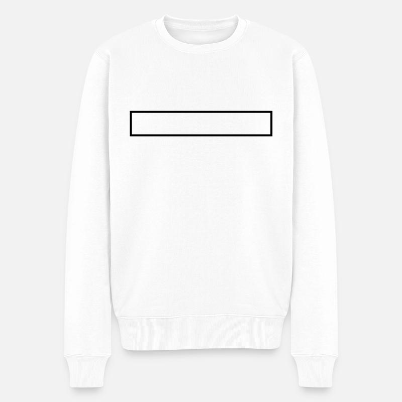 Bannière droite - Pull Premium bio Homme - blanc