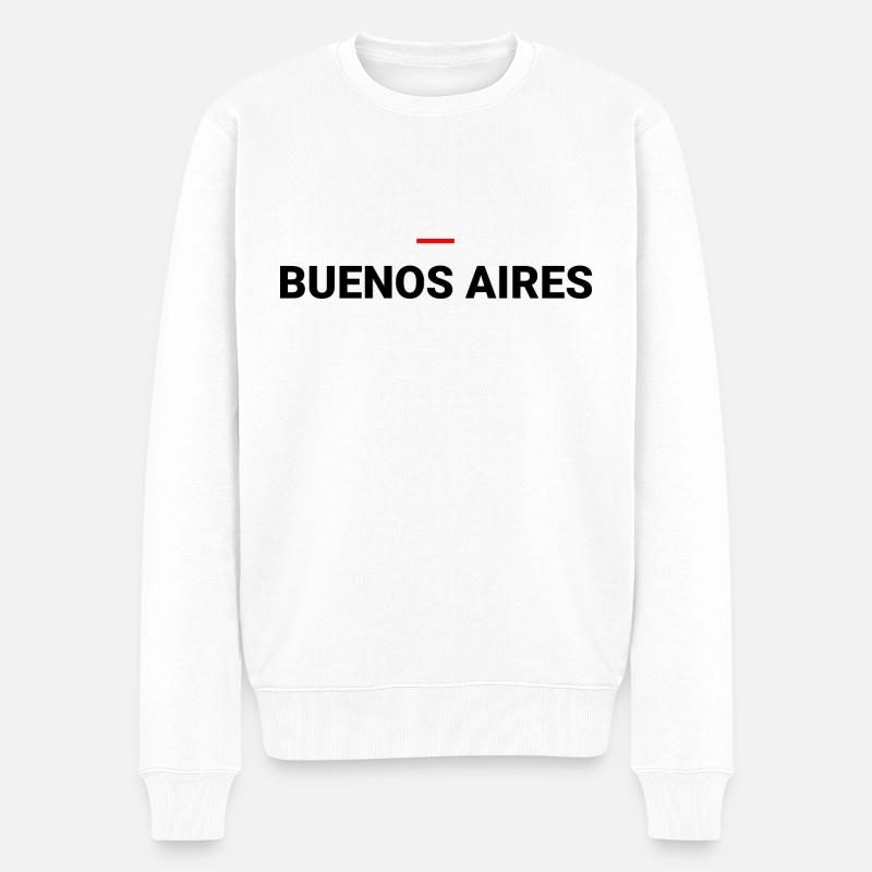 Buenos Aires - Pull Premium bio Homme - blanc
