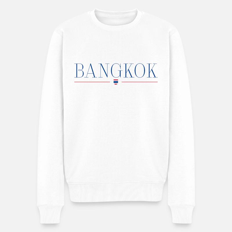 J’adore Bangkok - Pull Premium bio Homme - blanc