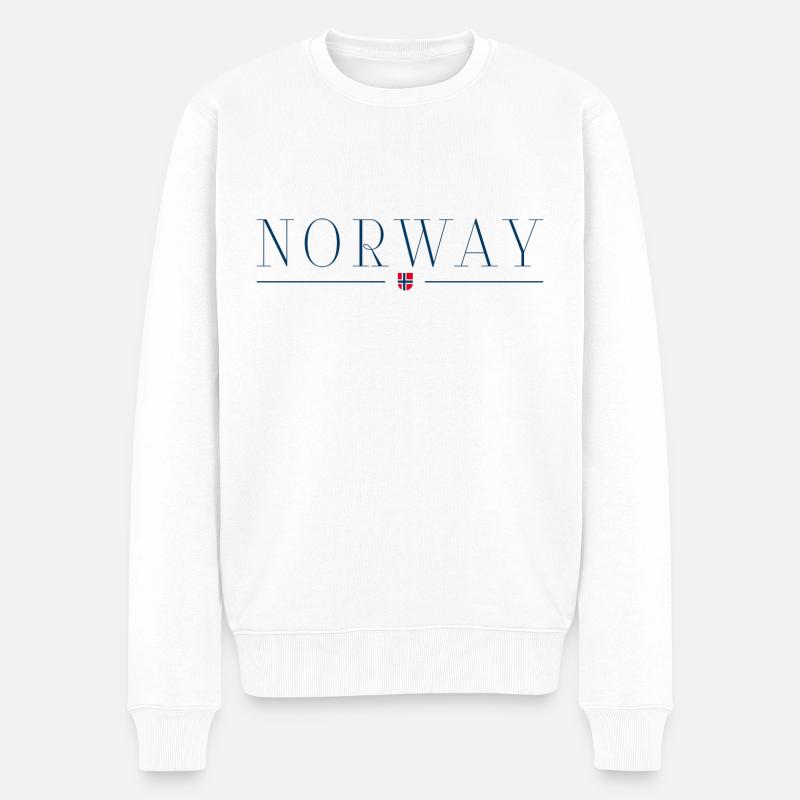 J’aime la Norvège - Pull Premium bio Homme - blanc