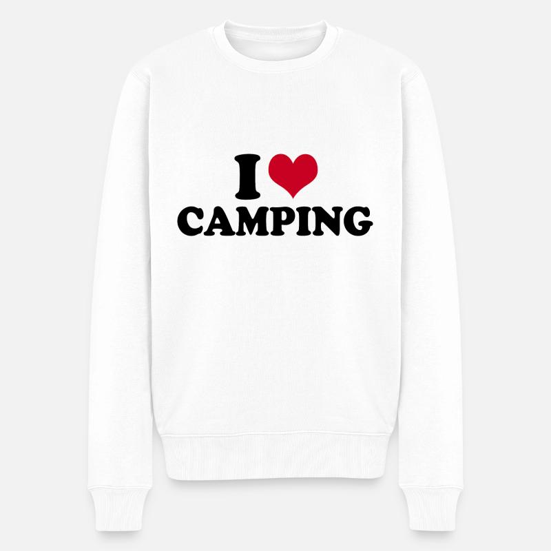 J’adore le camping - Pull Premium bio Homme - blanc