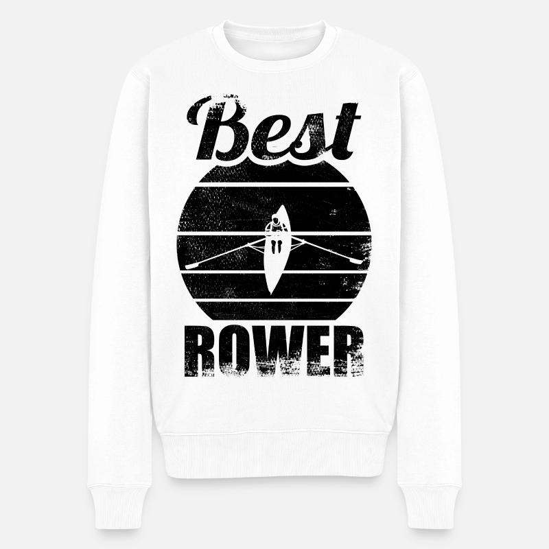 Meilleur rameur - Pull Premium bio Homme - blanc