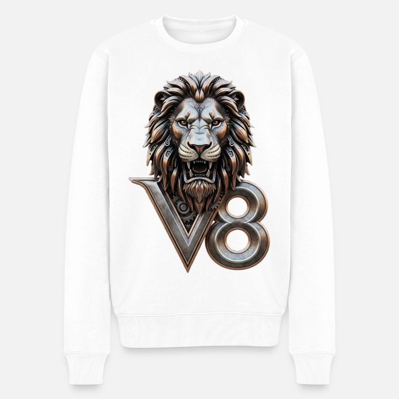 V8 - Pull Premium bio Homme - blanc