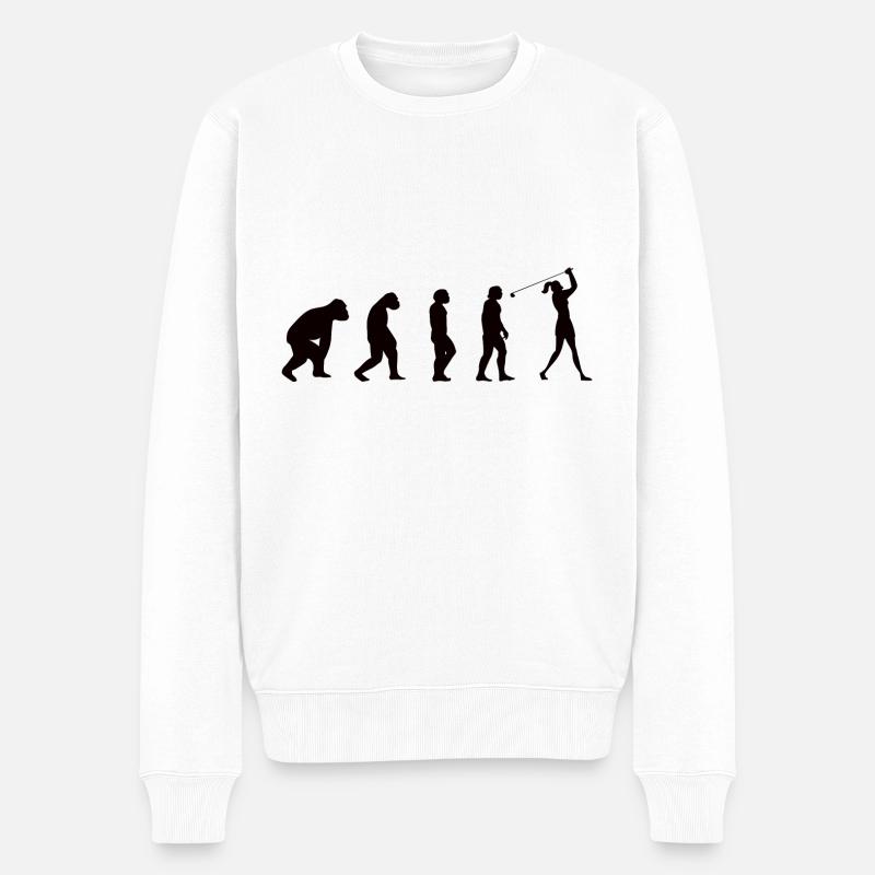 Golf Club De Golf Evolution - Pull Premium bio Homme - blanc