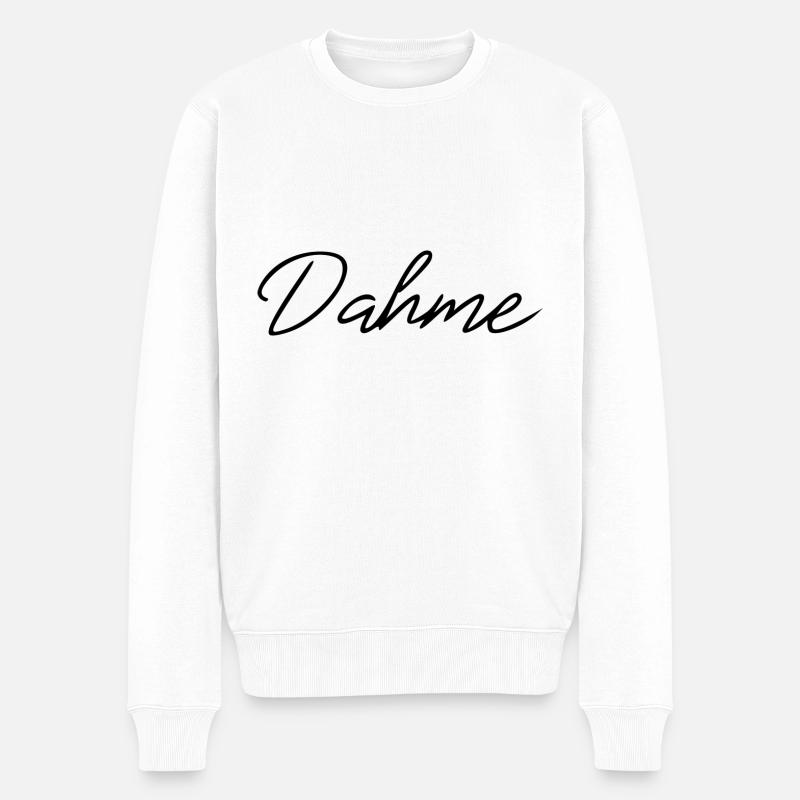Dahme - Männer Premium Bio Pullover - Weiß