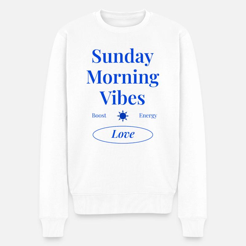 Sentiments du dimanche - Pull Premium bio Homme - blanc