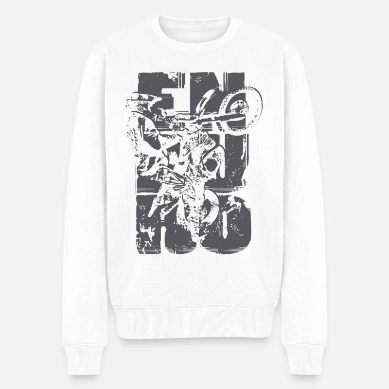 EnduroCross 01 - Pull Premium bio Homme - blanc
