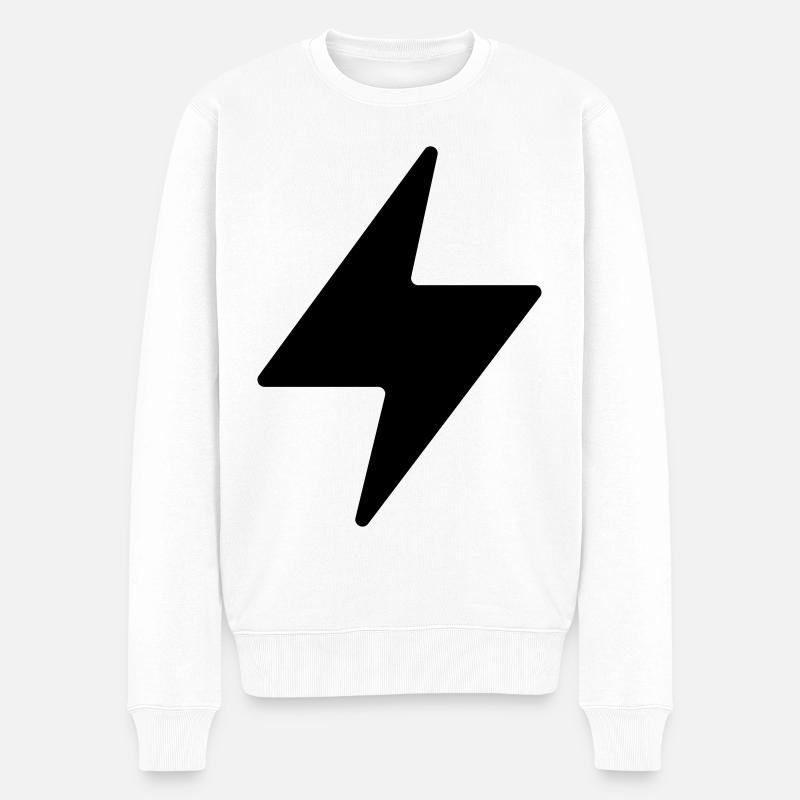 Symbole de la foudre - Pull Premium bio Homme - blanc