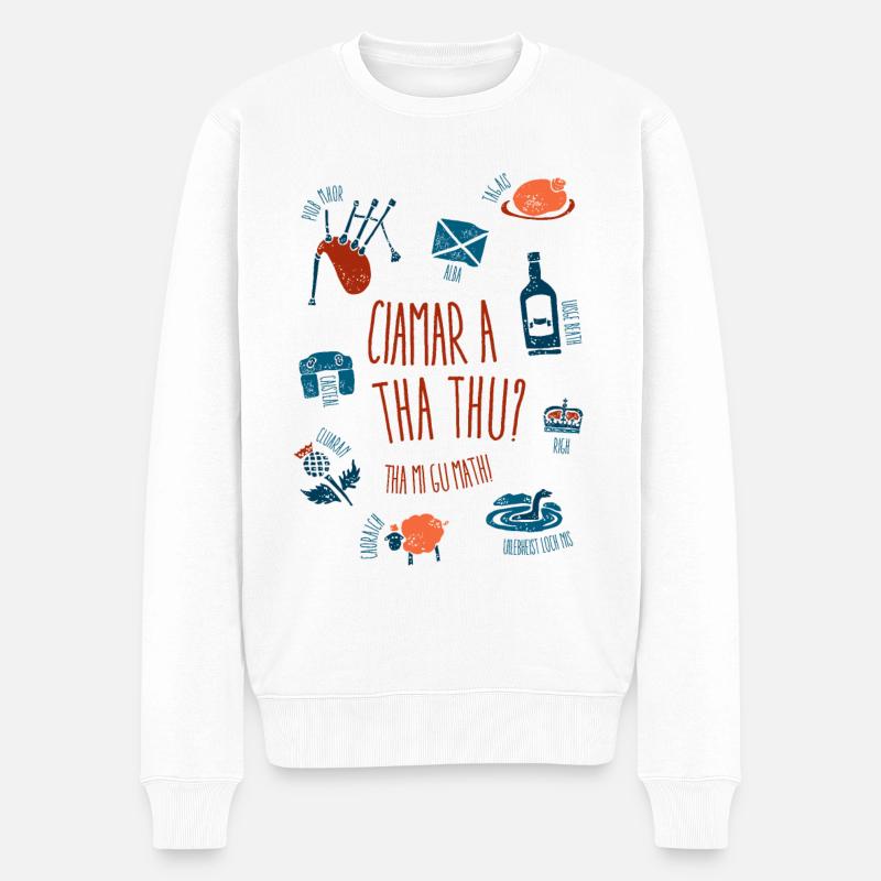 Comment vas-tu? - Pull Premium bio Homme - blanc