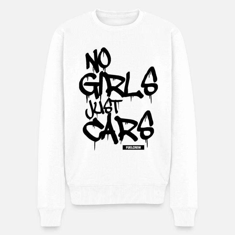 Pas de filles juste des voitures - Pull Premium bio Homme - blanc