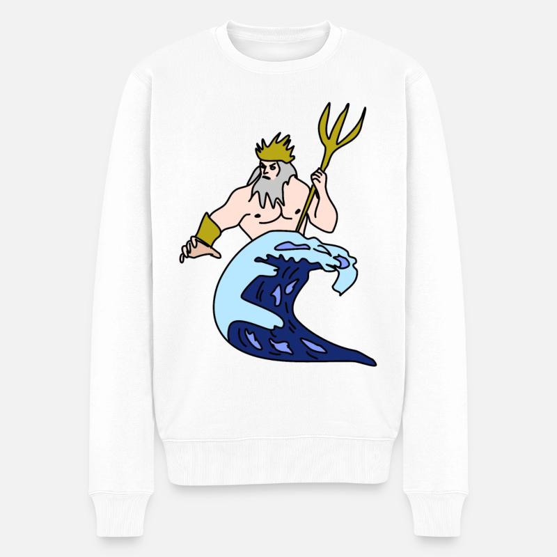 Signe du zodiaque Verseau - Pull Premium bio Homme - blanc