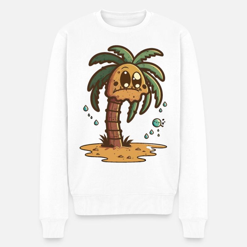 Le rêveur de l’île - Pull Premium bio Homme - blanc