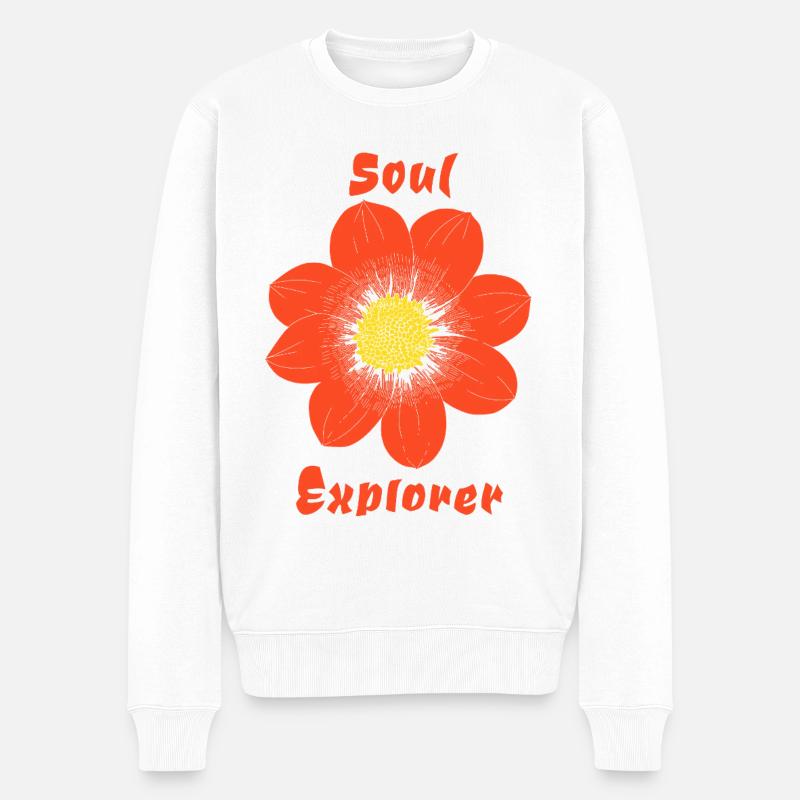 Explorateur d’âmes - Pull Premium bio Homme - blanc