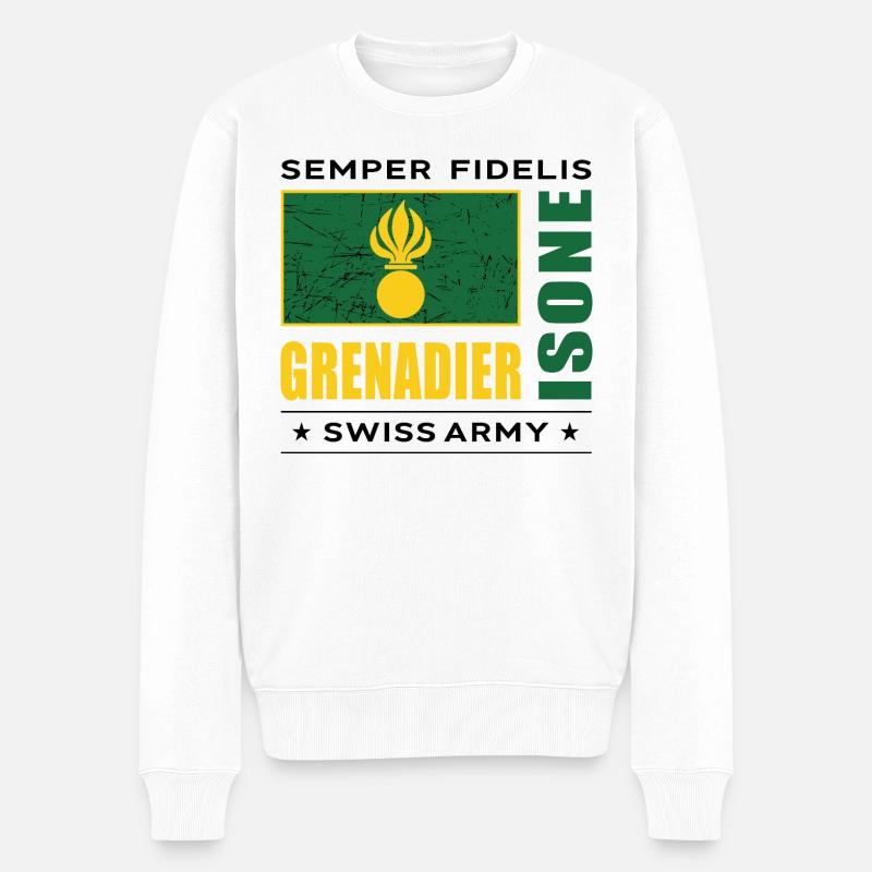 Grenadier - Pull Premium bio Homme - blanc