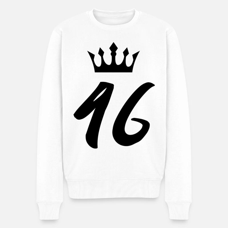 46 Couronne numérique - Pull Premium bio Homme - blanc