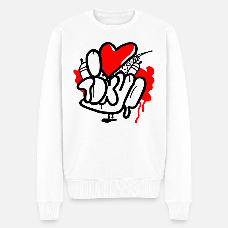 J’adore Tokyo - Pull Premium bio Homme - blanc