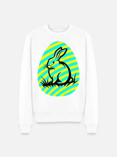 Bunny Easter Icon - Men's Premium Organic Jumper - white