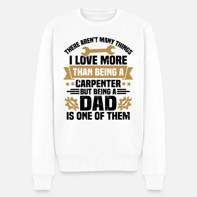 Être père est l’un d’entre eux, Don pour père - Pull Premium bio Homme - blanc