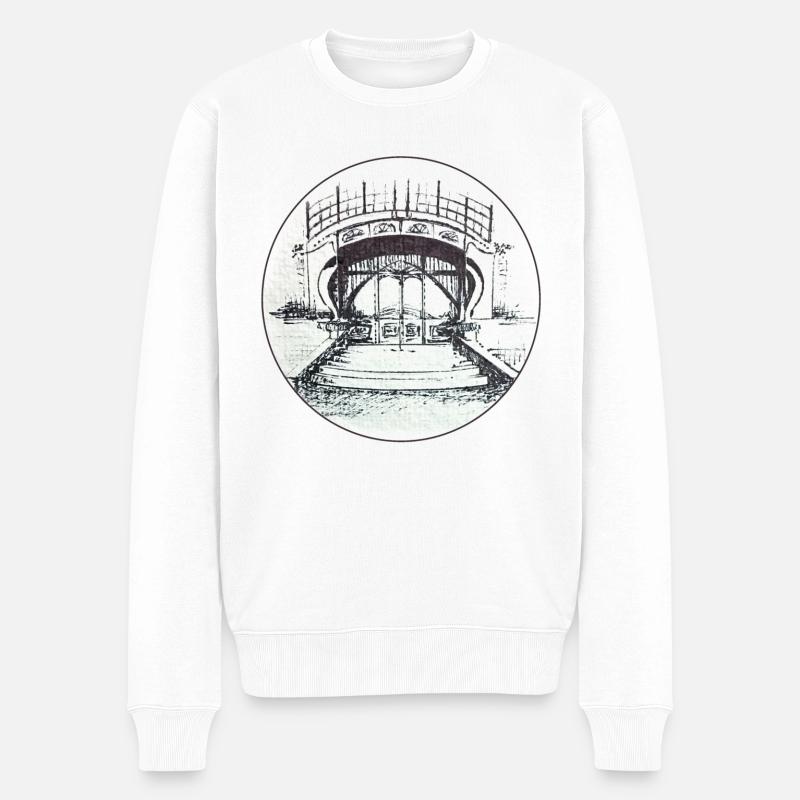 Lohnhalle Zeche Zollern Dortmund - Männer Premium Bio Pullover - Weiß