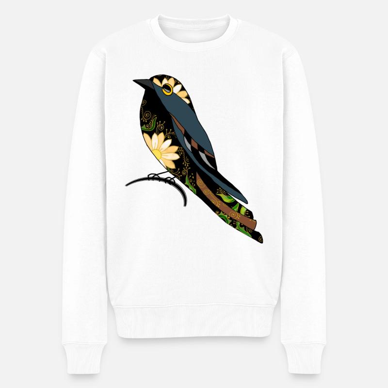 Oiseau - Pull Premium bio Homme - blanc