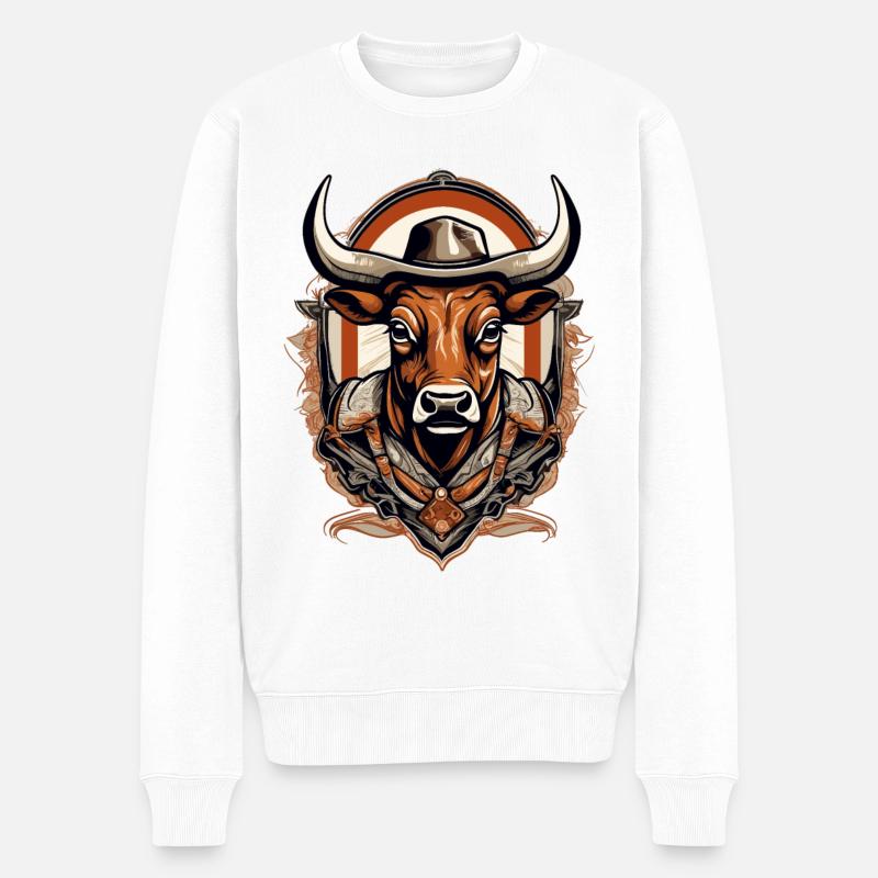 Torero Stierkämpfer - Männer Premium Bio Pullover - Weiß