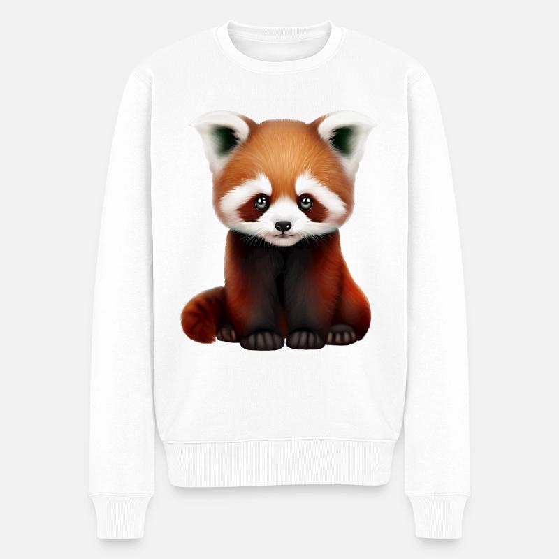Petit panda - Pull Premium bio Homme - blanc