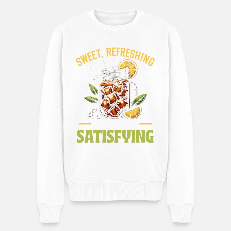 Sweet Tea Drinker Tea - Men's Premium Organic Jumper - white