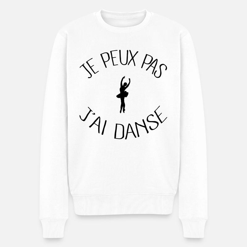 Je peux pas j'ai Danse - Pull Premium bio Homme - blanc