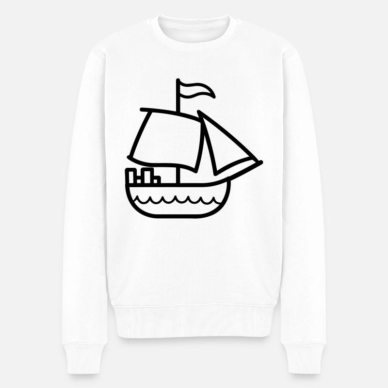 Bateau pirate - Pull Premium bio Homme - blanc