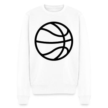 Ballon de basket - Pull Premium bio Homme - blanc - Devant - Thijin (182cm)