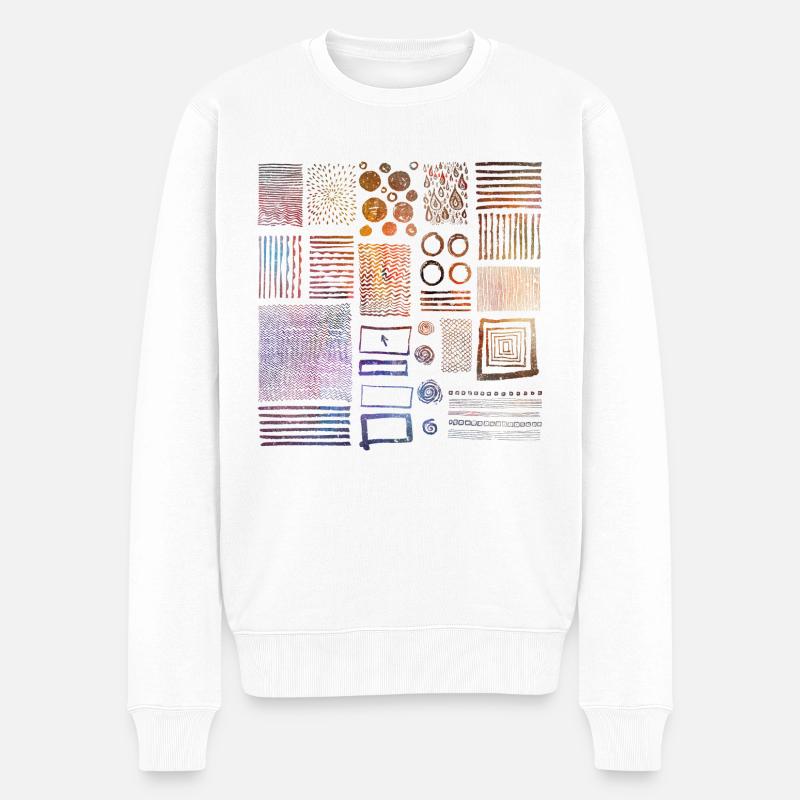 Graphisme - Pull Premium bio Homme - blanc