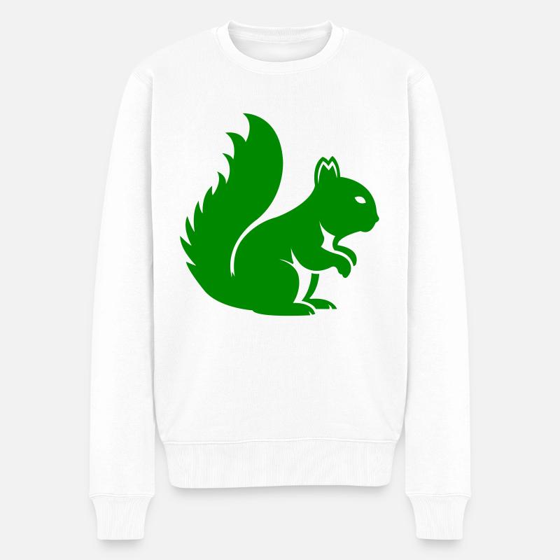 Écureuil Animal - Pull Premium bio Homme - blanc