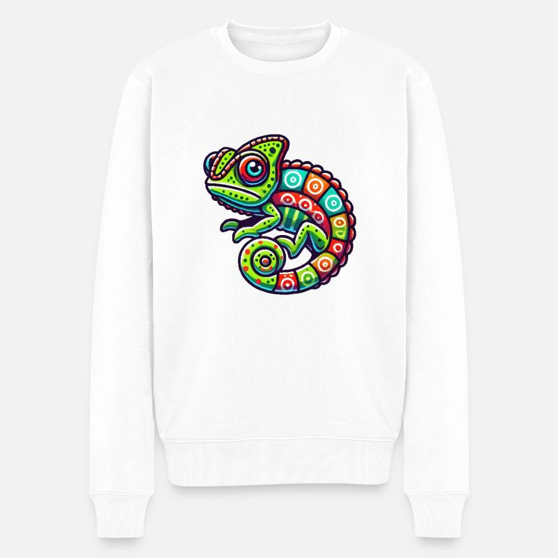 caméléon - Pull Premium bio Homme - blanc