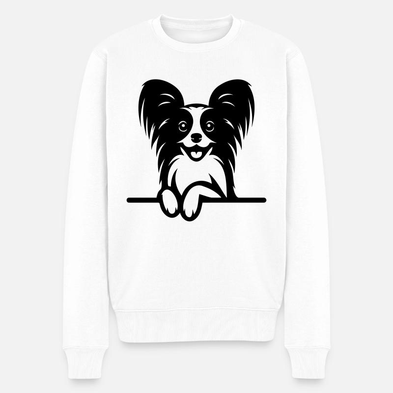 Papillo - Pull Premium bio Homme - blanc