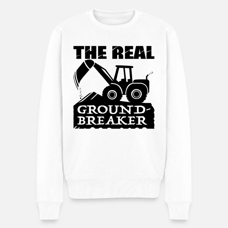 Radlader – Der wahre Wegbereiter - Männer Premium Bio Pullover - Weiß