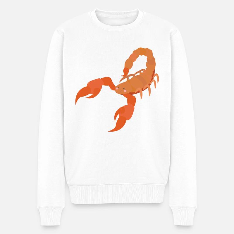 skorpion - Männer Premium Bio Pullover - Weiß