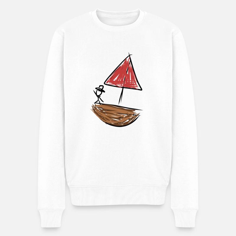Bateau pirate - Pull Premium bio Homme - blanc