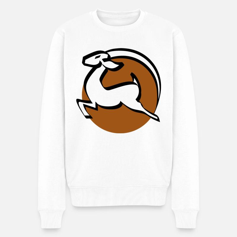 Antilope d’Afrique - Pull Premium bio Homme - blanc