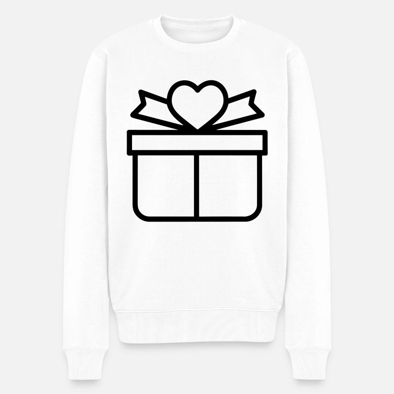 Petite boite cadeau - Pull Premium bio Homme - blanc