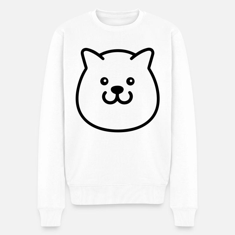 Chien - Pull Premium bio Homme - blanc