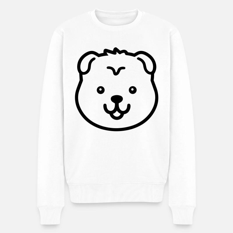Chien - Pull Premium bio Homme - blanc