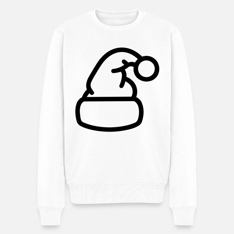 bonnet de noel - Pull Premium bio Homme - blanc