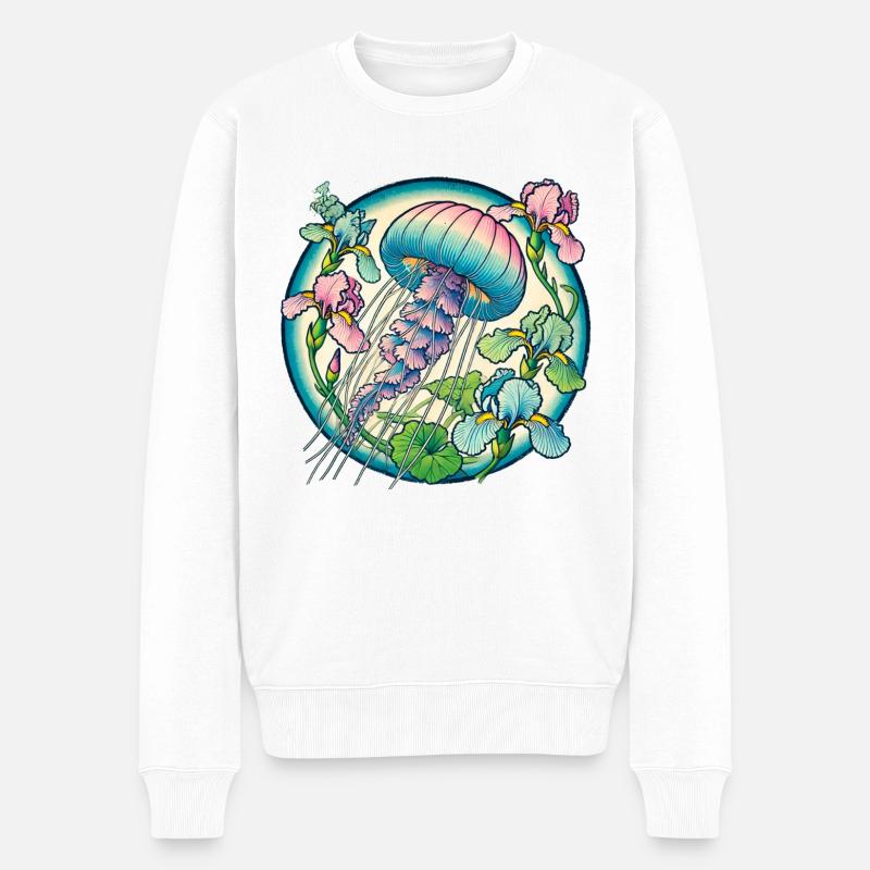 Méduse - Pull Premium bio Homme - blanc