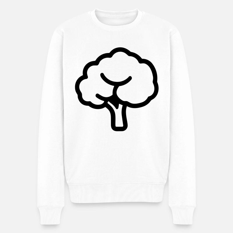 brocoli - Pull Premium bio Homme - blanc